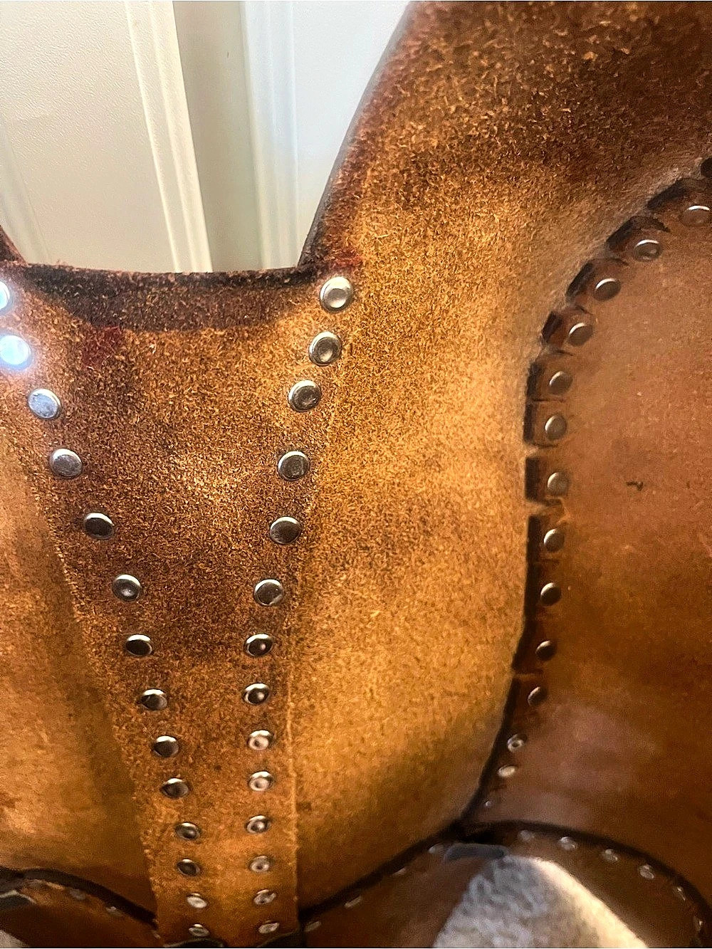 Handmade Brown Studded Lace-Up Corset - Picture 3 of 3